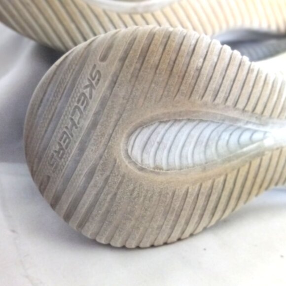 Skechers Mens Slip On Memory Foam Shoes Sz 10 Gray Hands Free Stretch Comfort main image 12